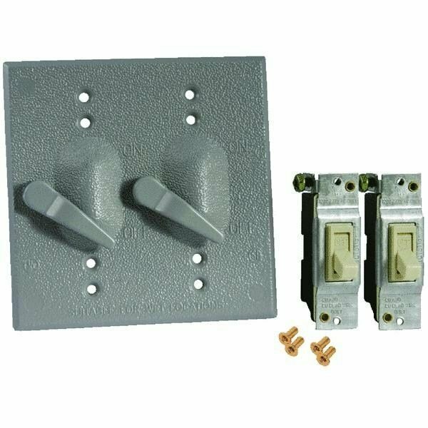 Hubbell Do it Weatherproof Electrical Cover With Switches 5965-1